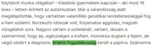 szélhámosok - értelmi fogyatékos "autista"